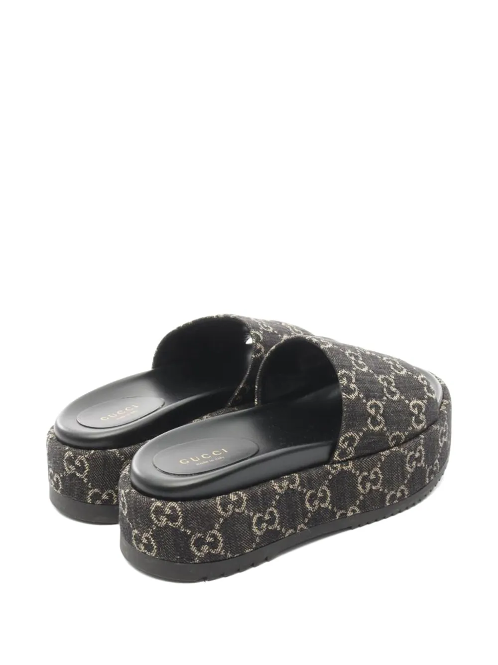 Gucci Pre-Owned GG Supreme canvas sandalen - Zwart