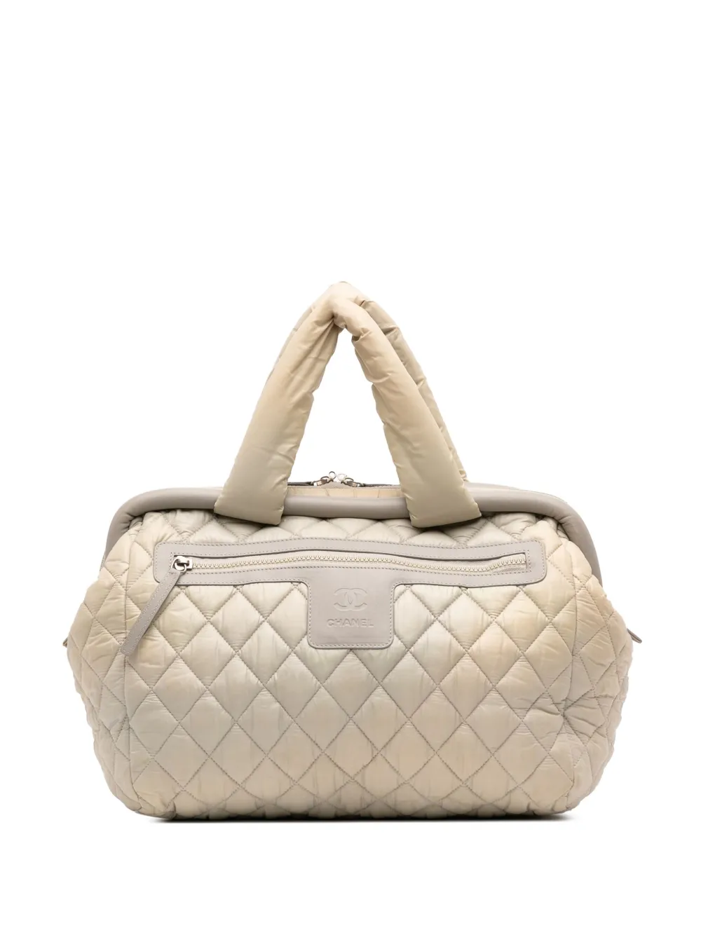 CHANEL Pre-Owned 2009-2010 Medium Nylon Coco Cocoon Bowling Bag tote CHANEL Pre-Owned 2009-2010 Medium Nylon Coco Cocoon Bowling Bag tote
