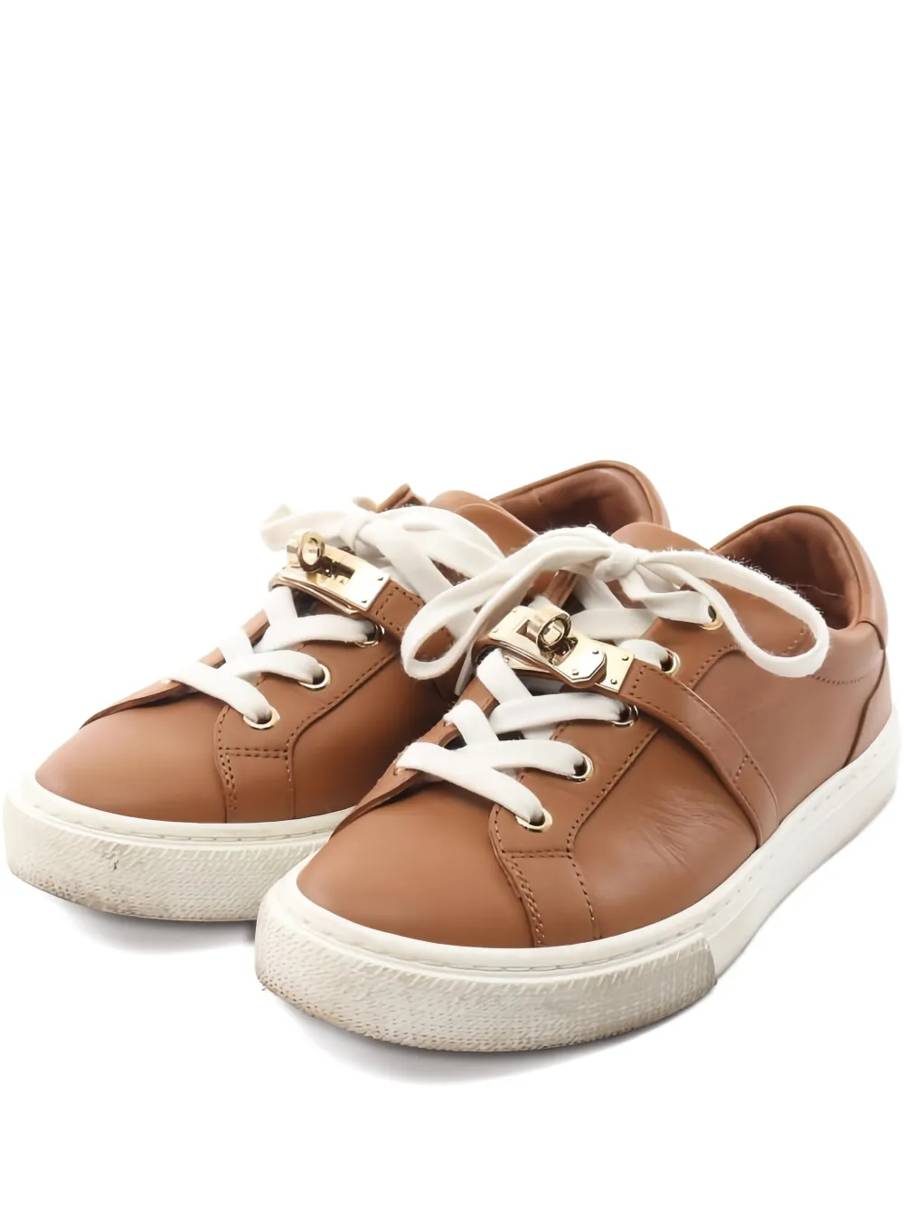 Hermès Pre-Owned Day Kelly buckle sneakers | Brown | Image 1