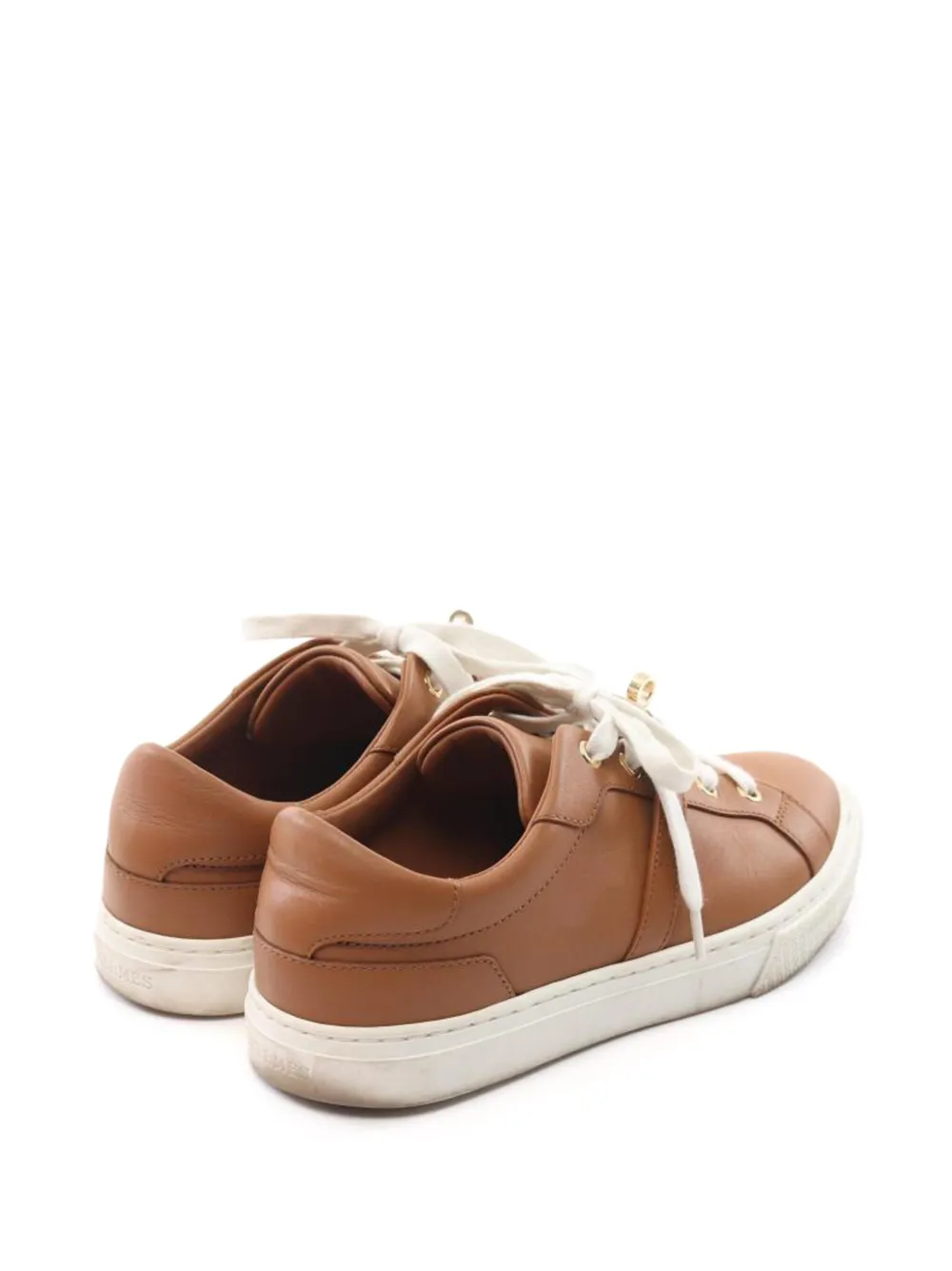 Pre-owned Hermes Day Kelly Buckle Sneakers In Brown