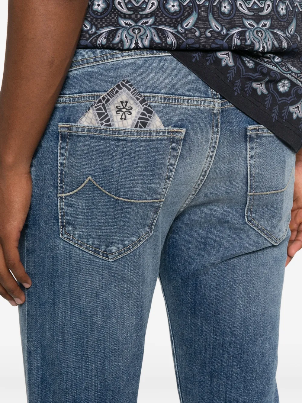 Jacob Cohën Katoenen jeans Blauw