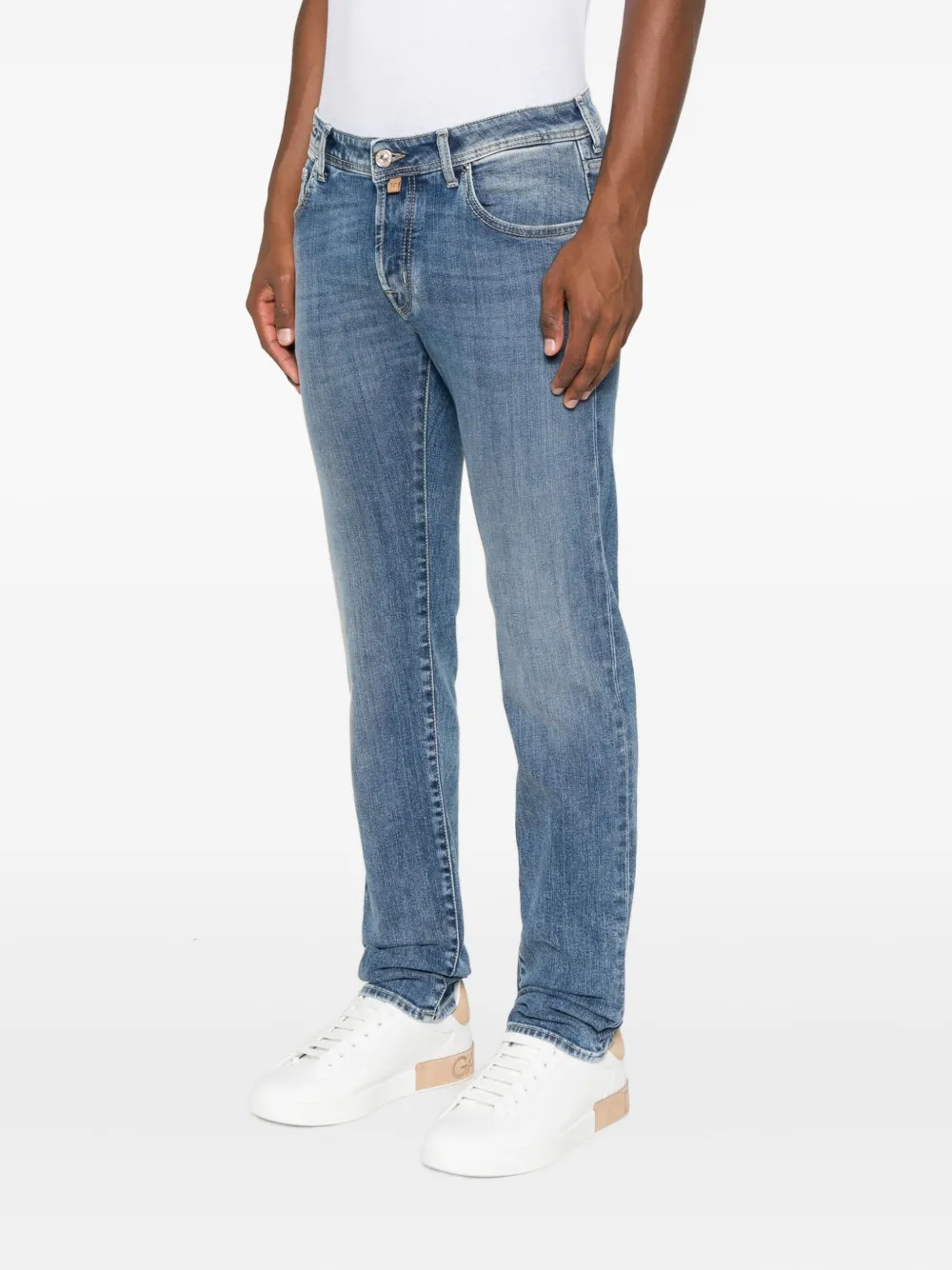 Jacob Cohën Katoenen jeans Blauw
