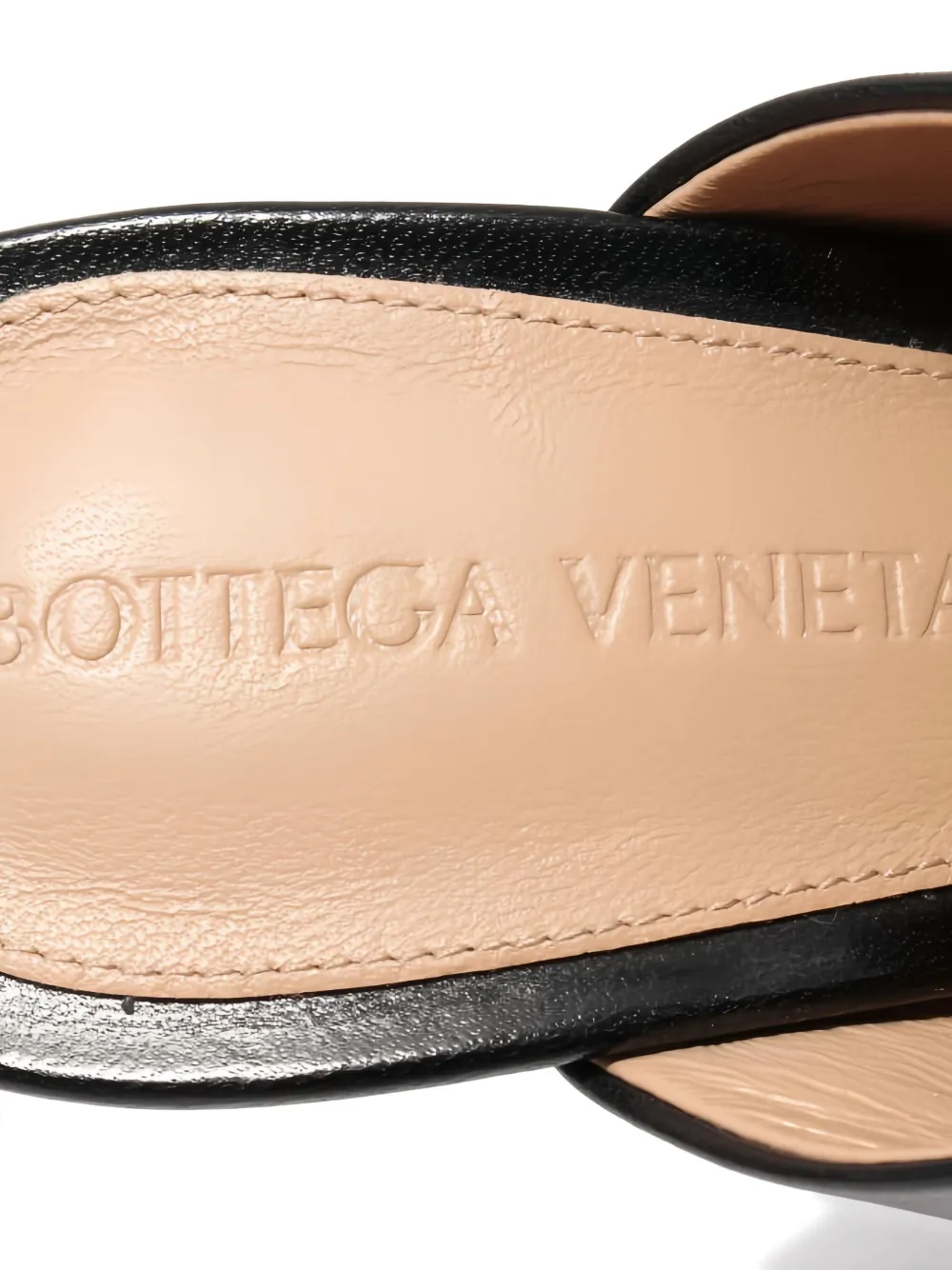 Pre-owned Bottega Veneta 105mm Knotted-heel Sandals In Black