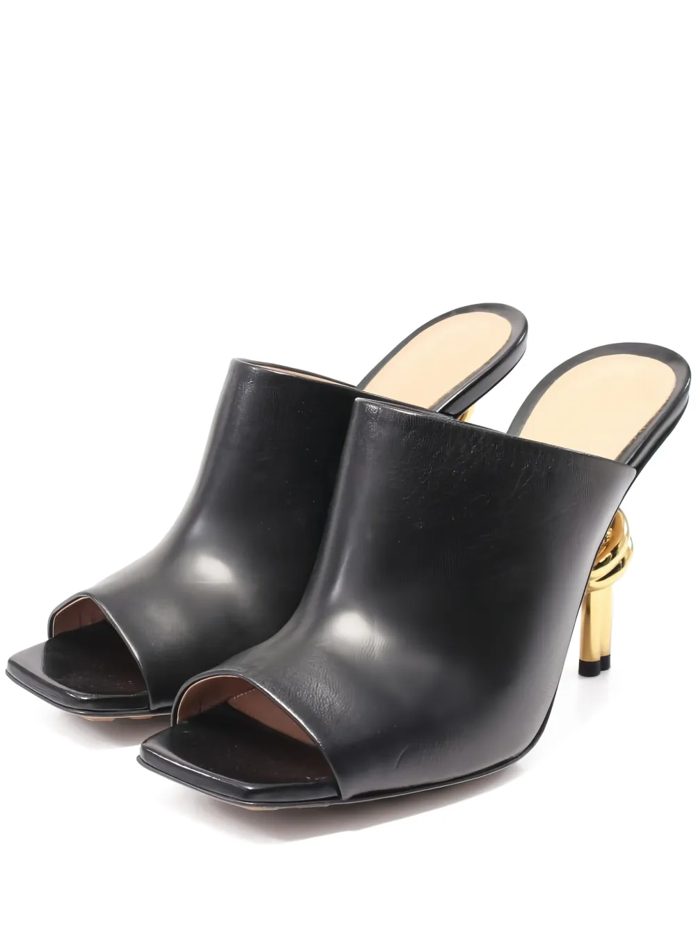 Bottega Veneta Pre-Owned 105mm knotted-heel sandals | Black | Image 1
