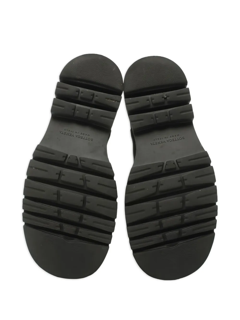 Pre-owned Bottega Veneta Elasticated-panels Platform Boots In Black