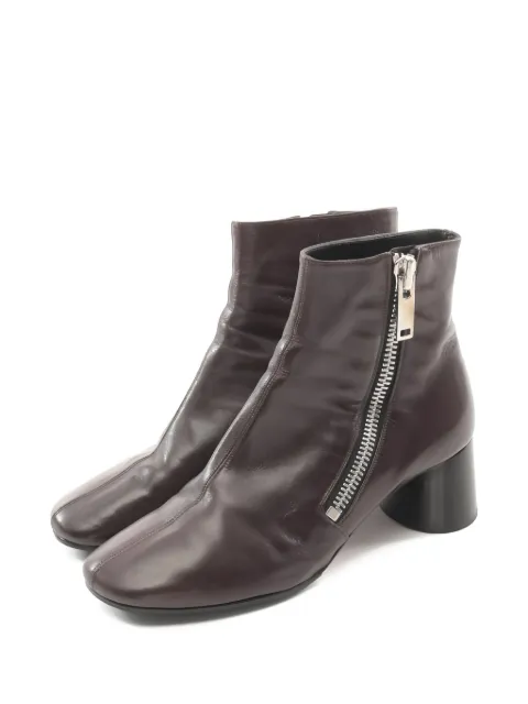 Celine Pre-Owned 50mm side-zip leather ankle boots