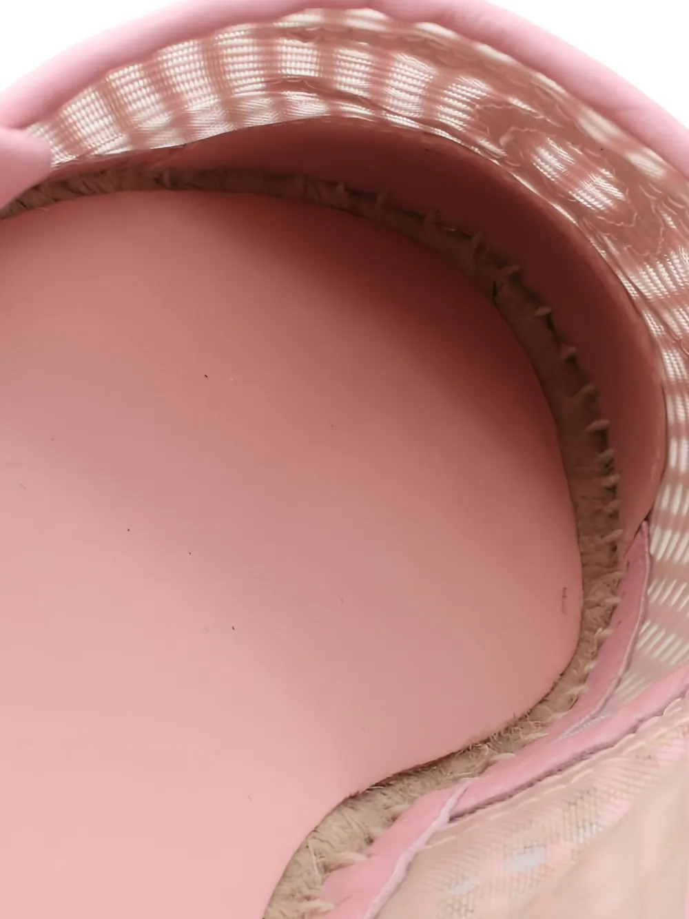 Pre-owned Chanel Mesh-panel Slip-ons In Pink