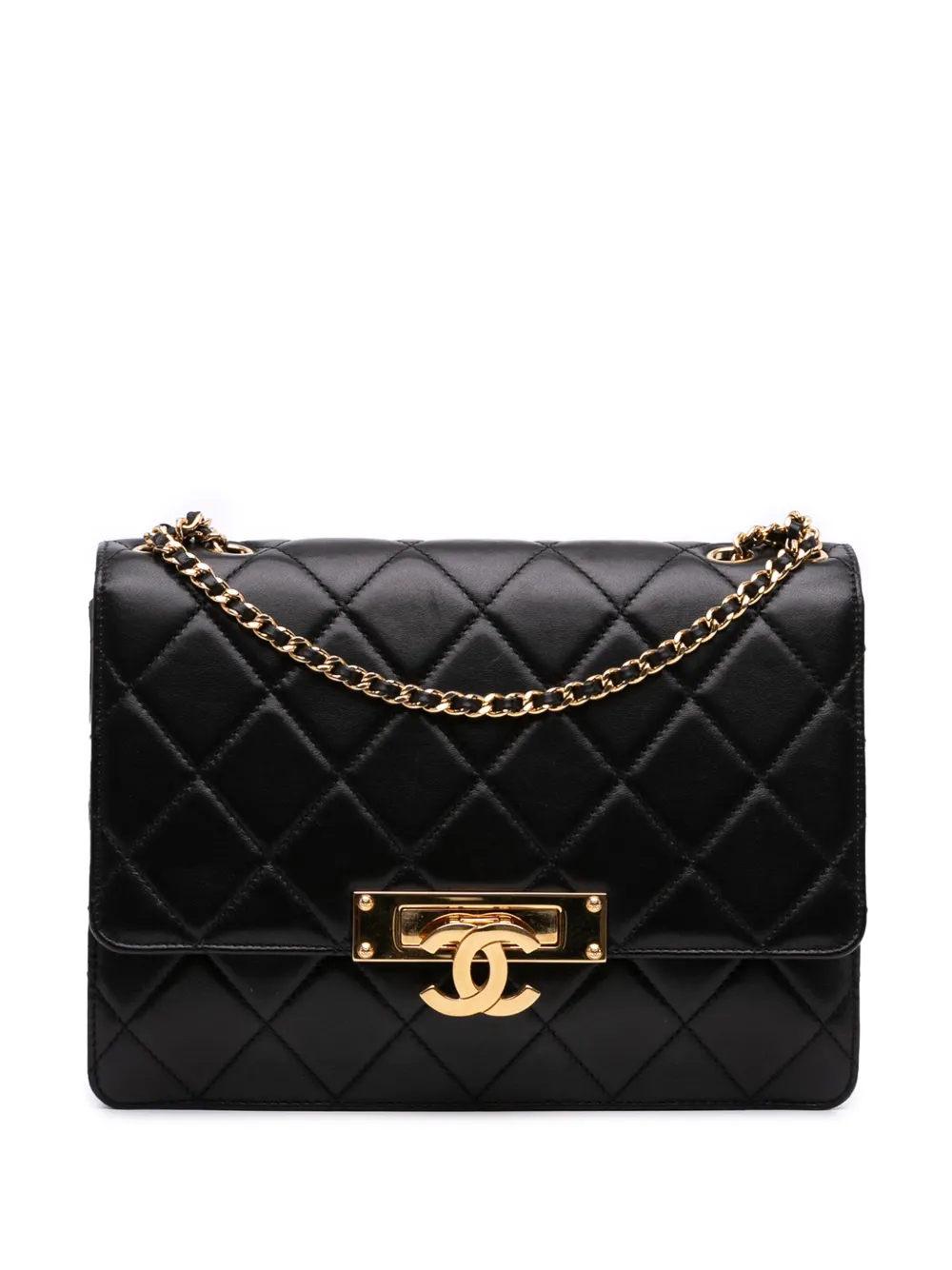 CHANEL Pre-Owned 2014 Medium Quilted Lambskin Golden Class Flap CHANEL Pre-Owned 2014 Medium Quilted Lambskin Golden Class Flap