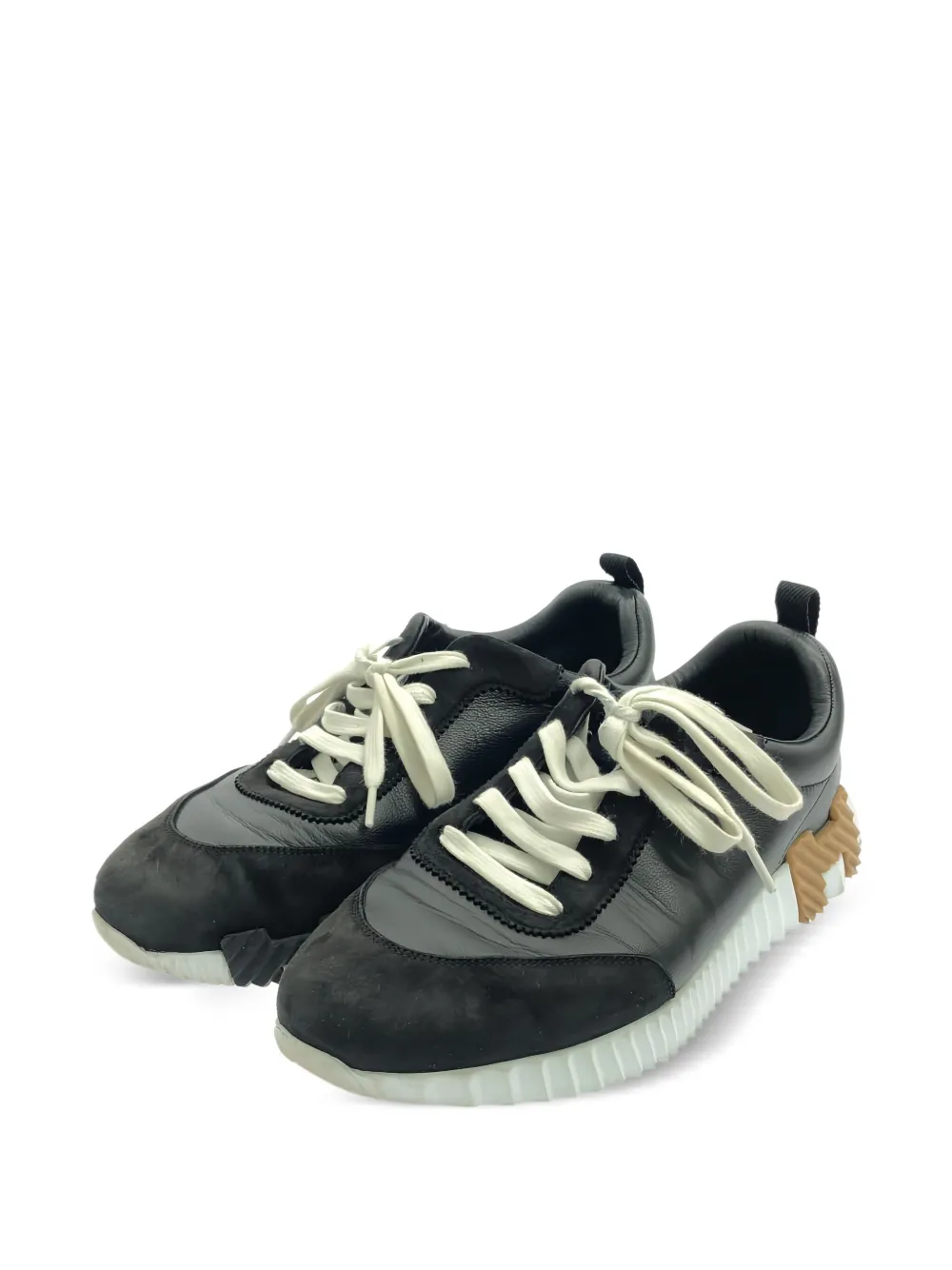 Hermès Pre-Owned leather-suede sneakers | Image 2