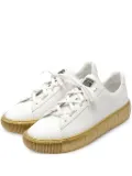 Versace Pre-Owned Medusa Greek-key pattern platform sneakers - White