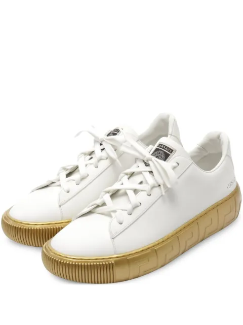 Versace Pre-Owned Medusa Greek-key pattern platform sneakers