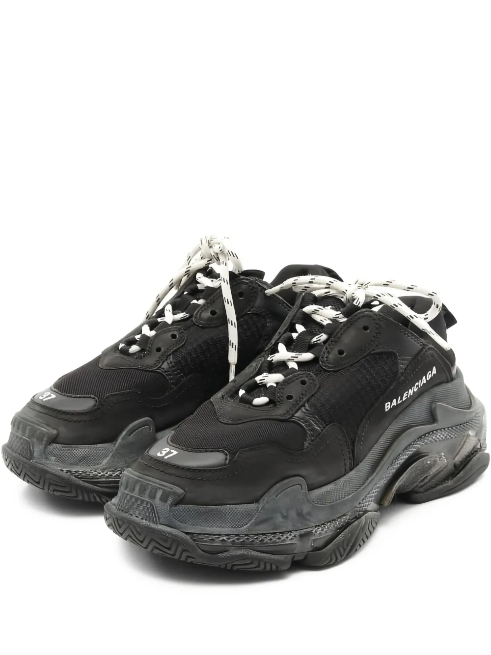 Balenciaga Pre-Owned Triple S sculpted-sole sneakers | Black | Image 1