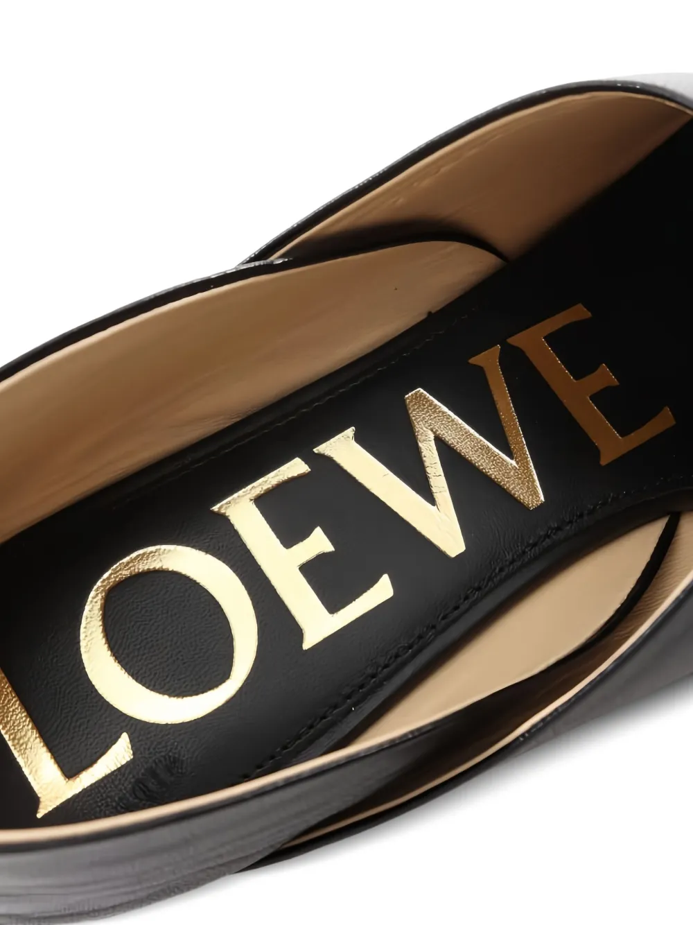 Pre-owned Loewe Toy Leather Slip-ons In Black
