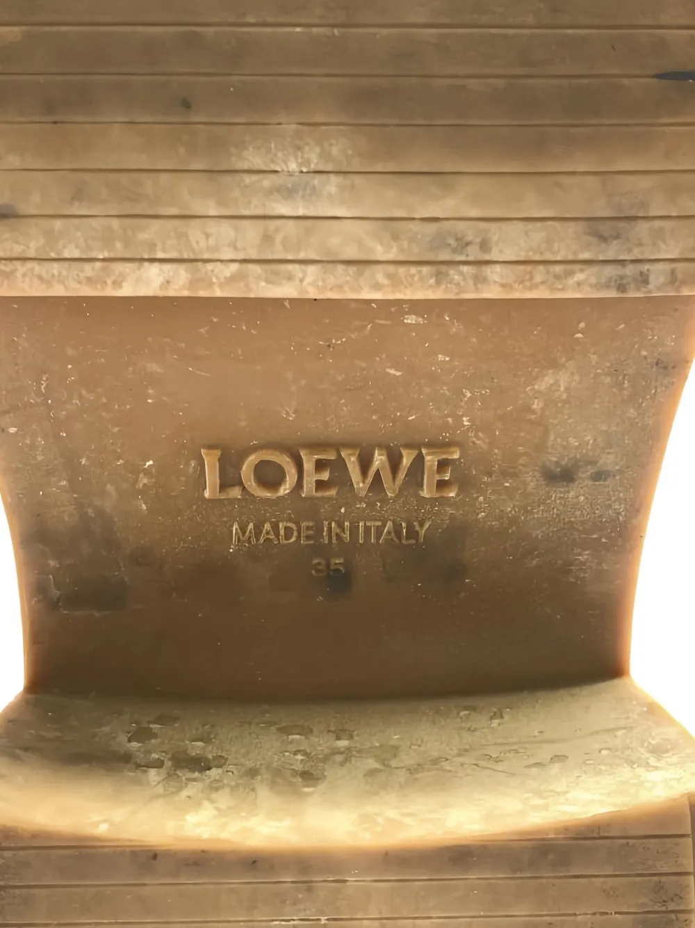 Pre-owned Loewe Leather Chelsea Boots In Black