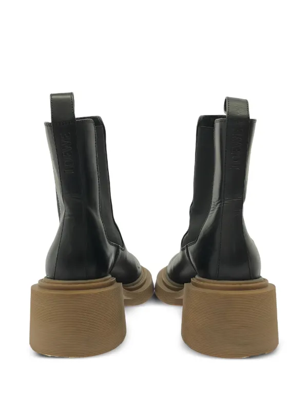 Loewe Pre-Owned Leather Chelsea Boots | Black | FARFETCH UK