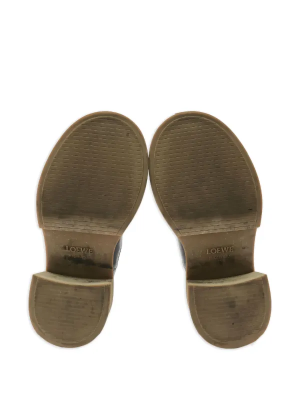 Loewe Pre-Owned Leather Chelsea Boots | Black | FARFETCH UK