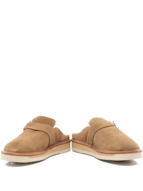 Louis Vuitton Pre-Owned x NIGO logo-buckle mules