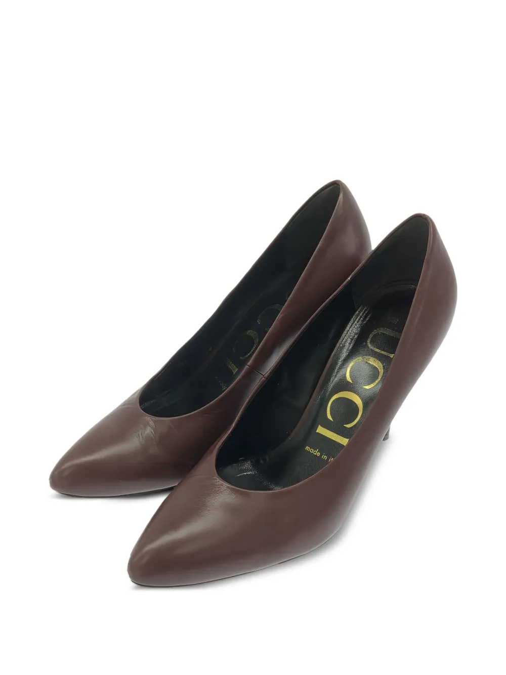 Gucci Pre-Owned 95 mm pumps met stilettohak en puntige neus - Rood