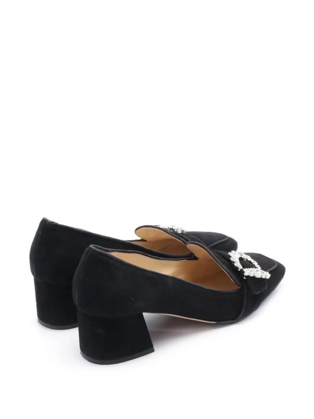 Jimmy Choo Pre-Owned 50 mm Cheri suède pumps - Zwart