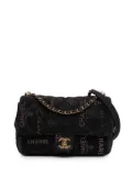 CHANEL Pre-Owned 2021-2025 Medium Quilted Denim Mood Flap crossbody bag - Black