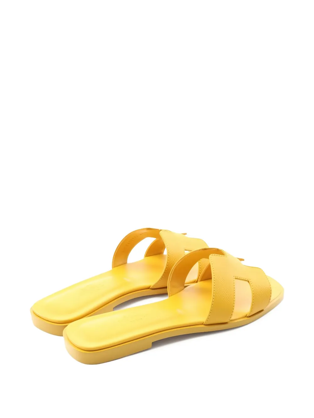 Hermès Pre-Owned Oran Epsom leren sandalen - Geel