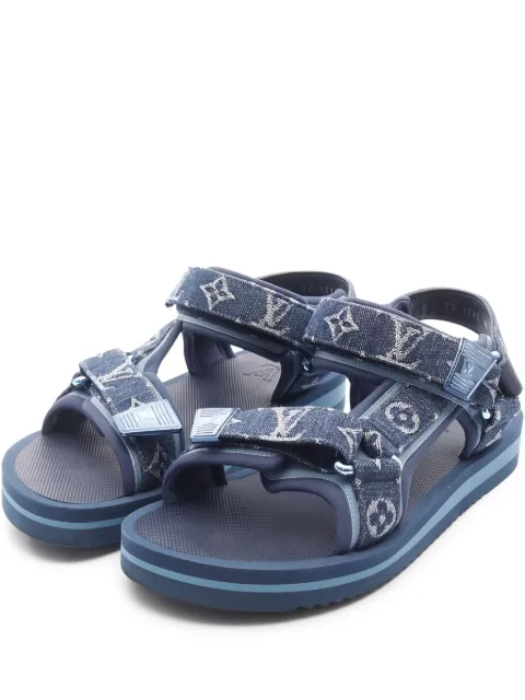 Louis Vuitton Pre-Owned صندل 'بانما لاين' جينز