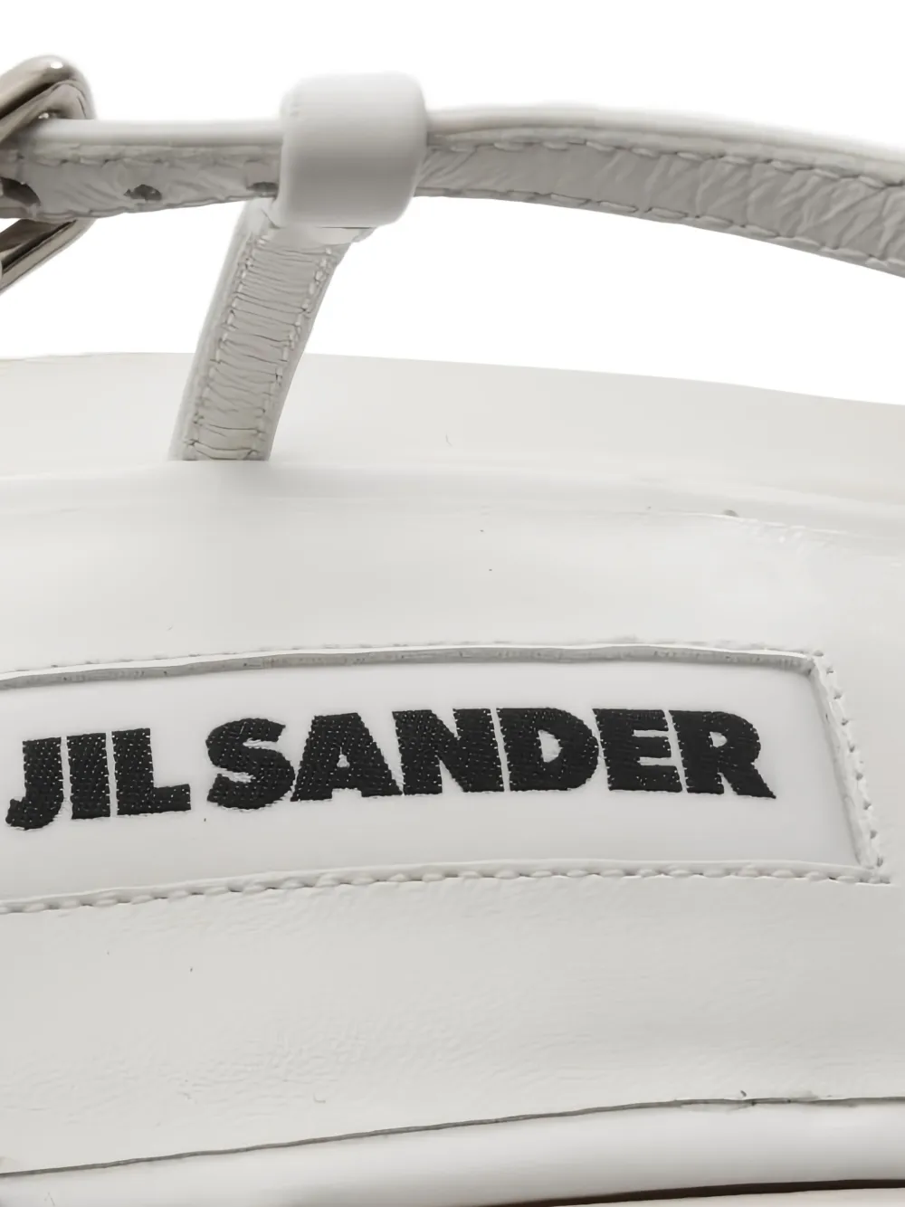 Pre-owned Jil Sander Leather-strap Sandals In White
