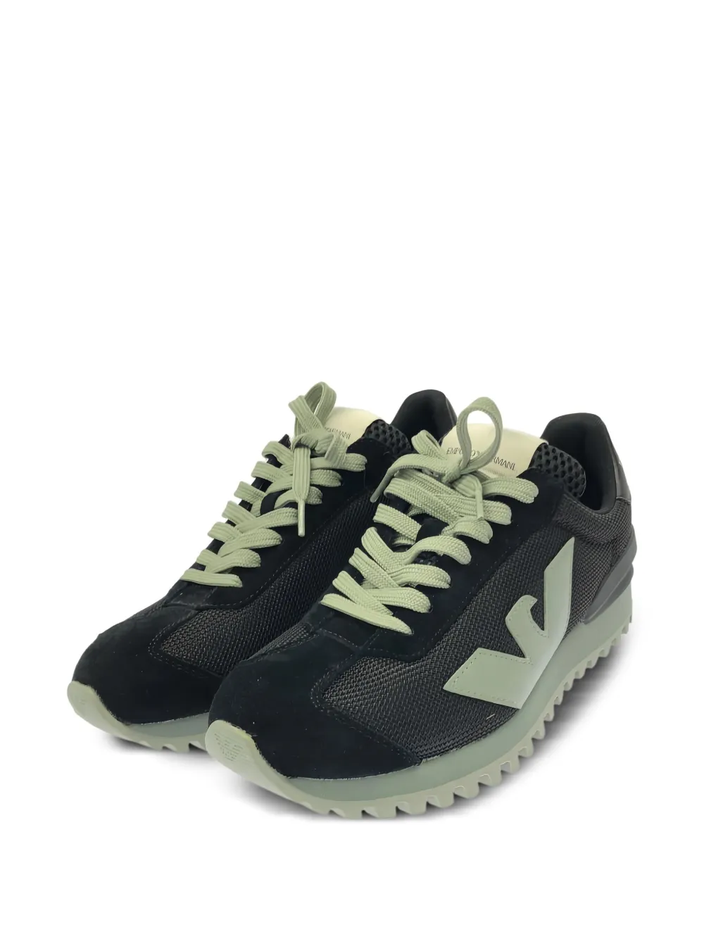 Emporio Armani Pre-Owned سنيكر برباط وزينة شعار الماركة | Image 2