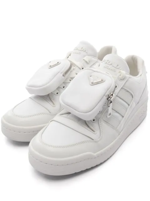 Prada Pre-Owned x Adidas Re-Nylon pouch-detail sneakers