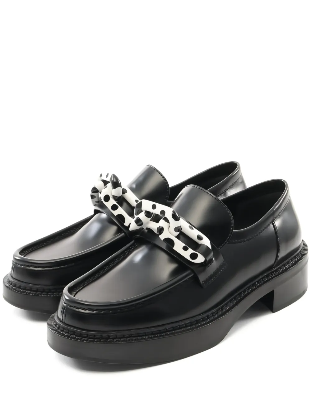 Pre-owned Louis Vuitton X Yayoi Kusama Polka-dot Chain Loafers In Multi