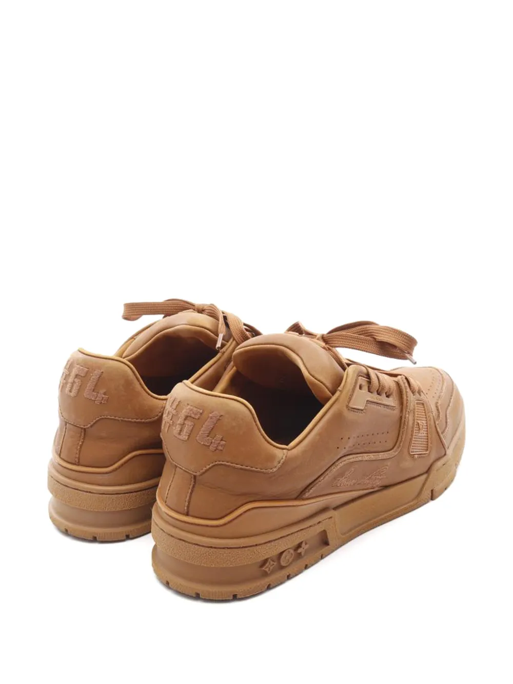 Louis Vuitton Pre-Owned leather lace-up sneakers | Image 2