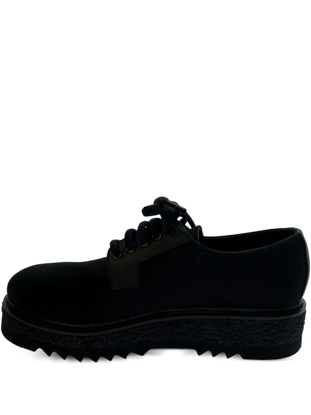 Emporio Armani Pre-Owned canvas platform sneakers | Black | Image 1