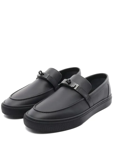 Hermès Pre-Owned slip-on leather loafers