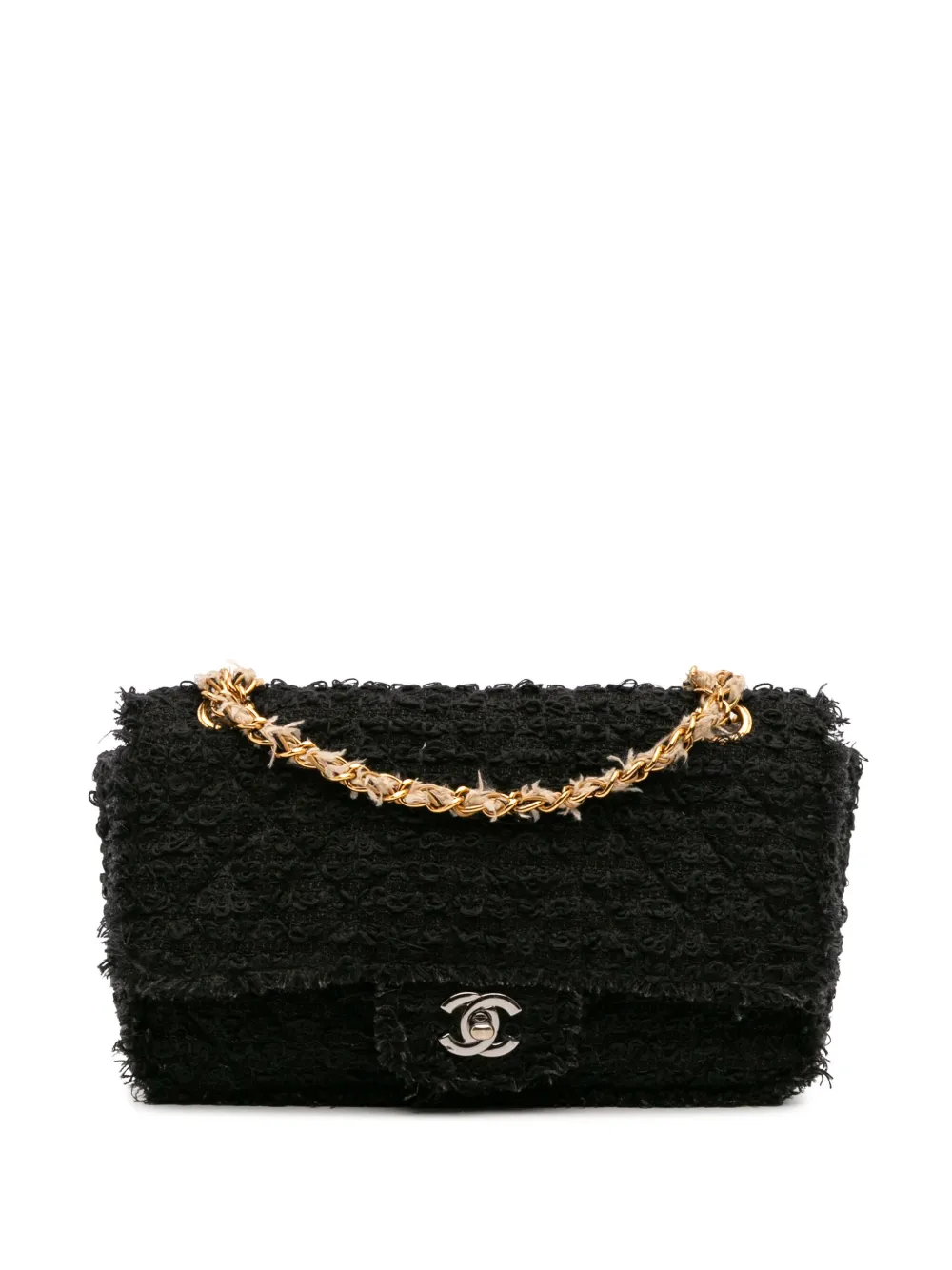 CHANEL Pre-Owned 2009-2010 Medium Classic Tweed Single Flap shoulder CHANEL Pre-Owned 2009-2010 Medium Classic Tweed Single Flap shoulder