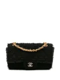 CHANEL Pre-Owned 2009-2010 Medium Classic Tweed Single Flap shoulder bag - Black