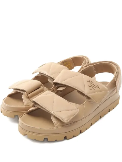 Prada Pre-Owned 35mm padded leather sandals