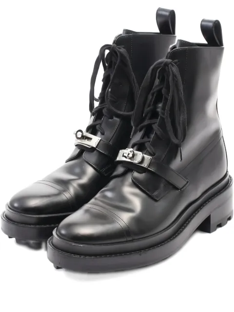 Hermès Pre-Owned Kelly lace-up buckle boots