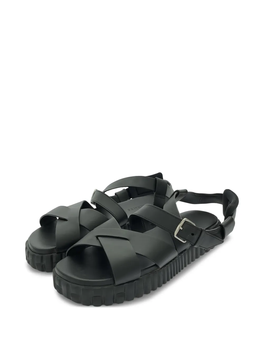 Hermès Pre-Owned  criss-cross leather sandals | Women | Image 2