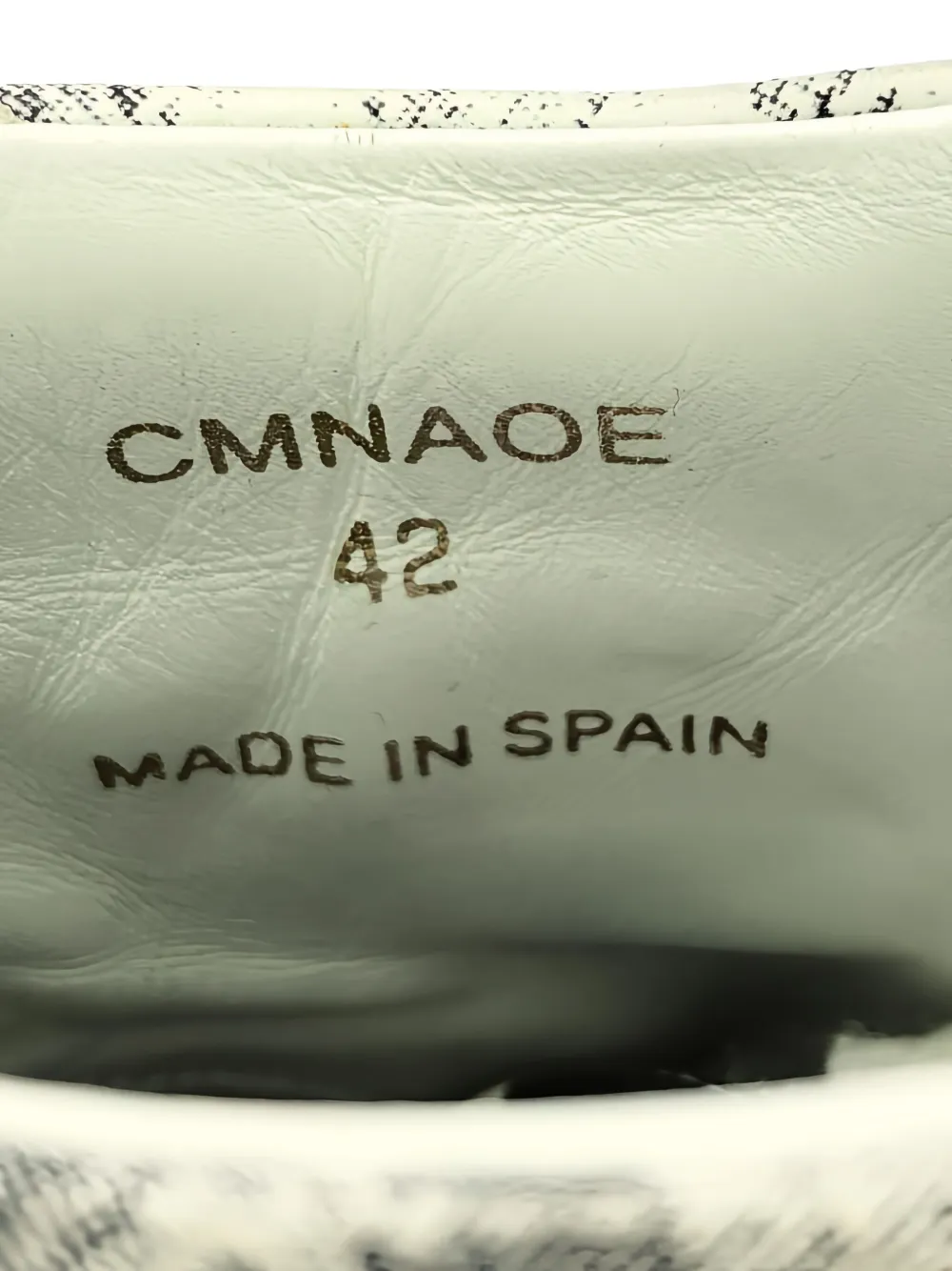 Pre-owned Celine Abstract-print High-top Sneakers In White
