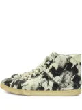 Celine Pre-Owned abstract-print high-top sneakers - White