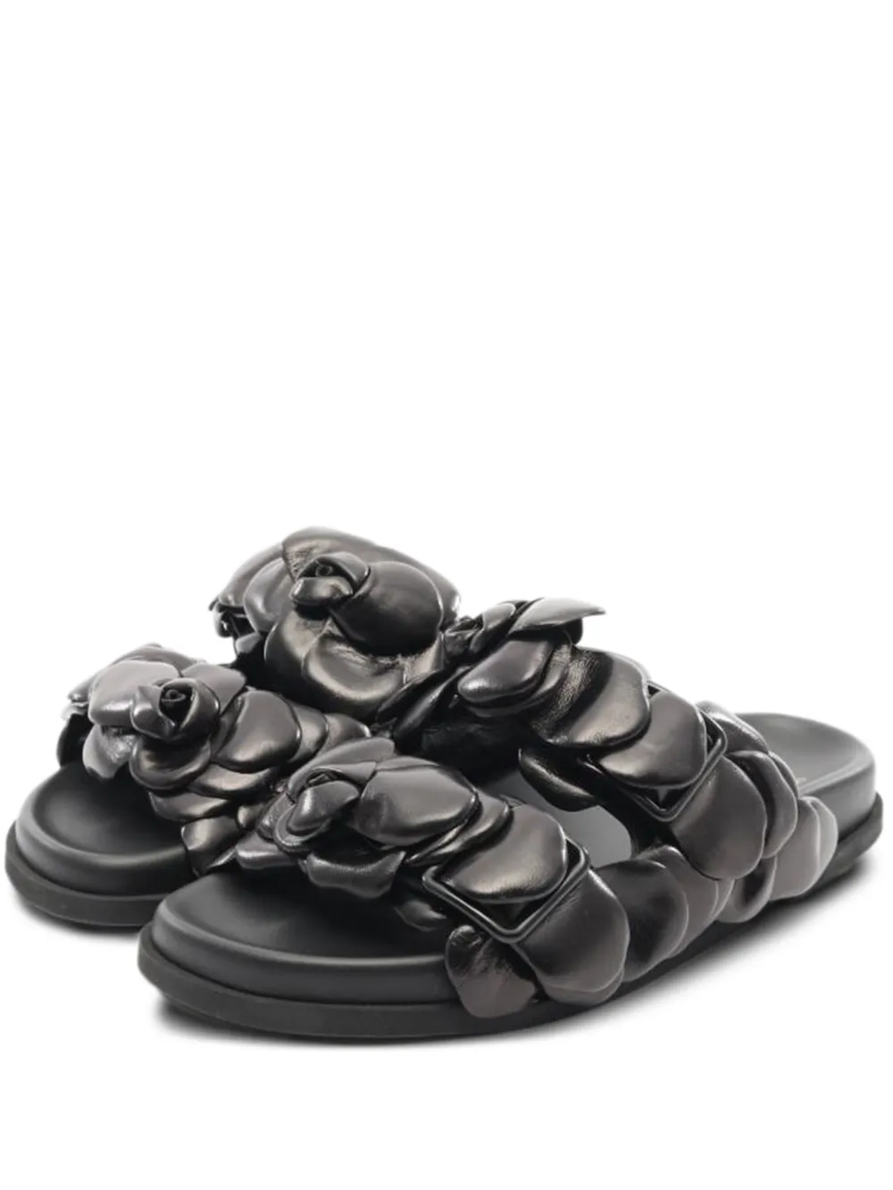 Valentino Garavani Pre-Owned 2020s Atelier Shoes サンダル - ブラック Valentino Garavani Pre-Owned 2020s Atelier Shoes サンダル - ブラック