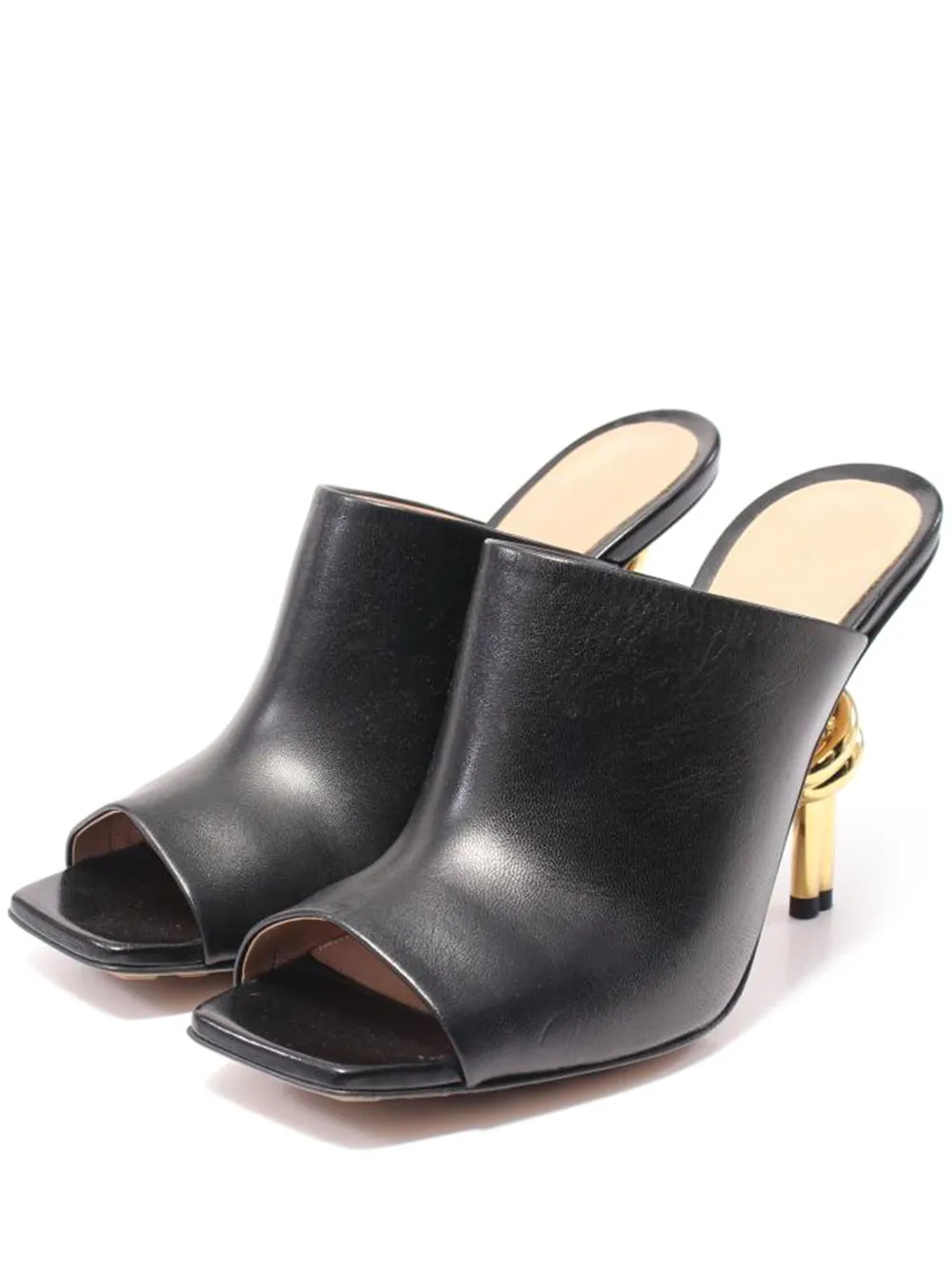 Bottega Veneta Pre-Owned 105mm knotted-heel sandals | Black | Image 1