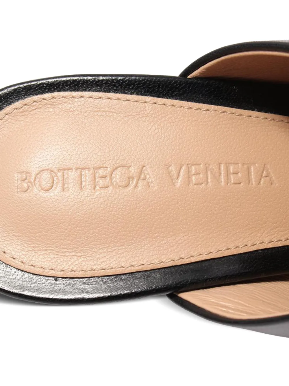 Pre-owned Bottega Veneta 105mm Knotted-heel Sandals In Black