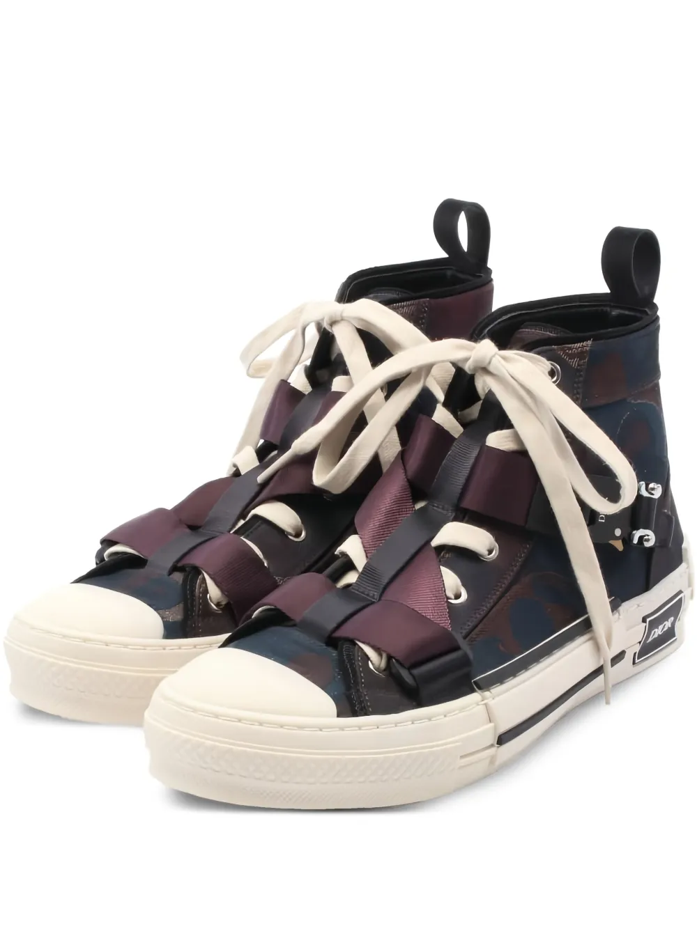 Christian Dior Pre-Owned ハイカット スニーカー - Brown, black, multicolor Christian Dior Pre-Owned ハイカット スニーカー - Brown, black, multicolor