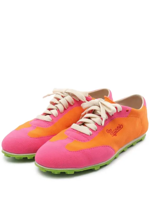 Marni Pre-Owned lace-up panelled sneakers