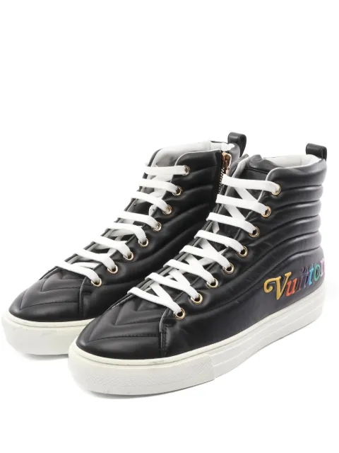 Louis Vuitton Pre-Owned Stellar Line quilted high-top sneakers