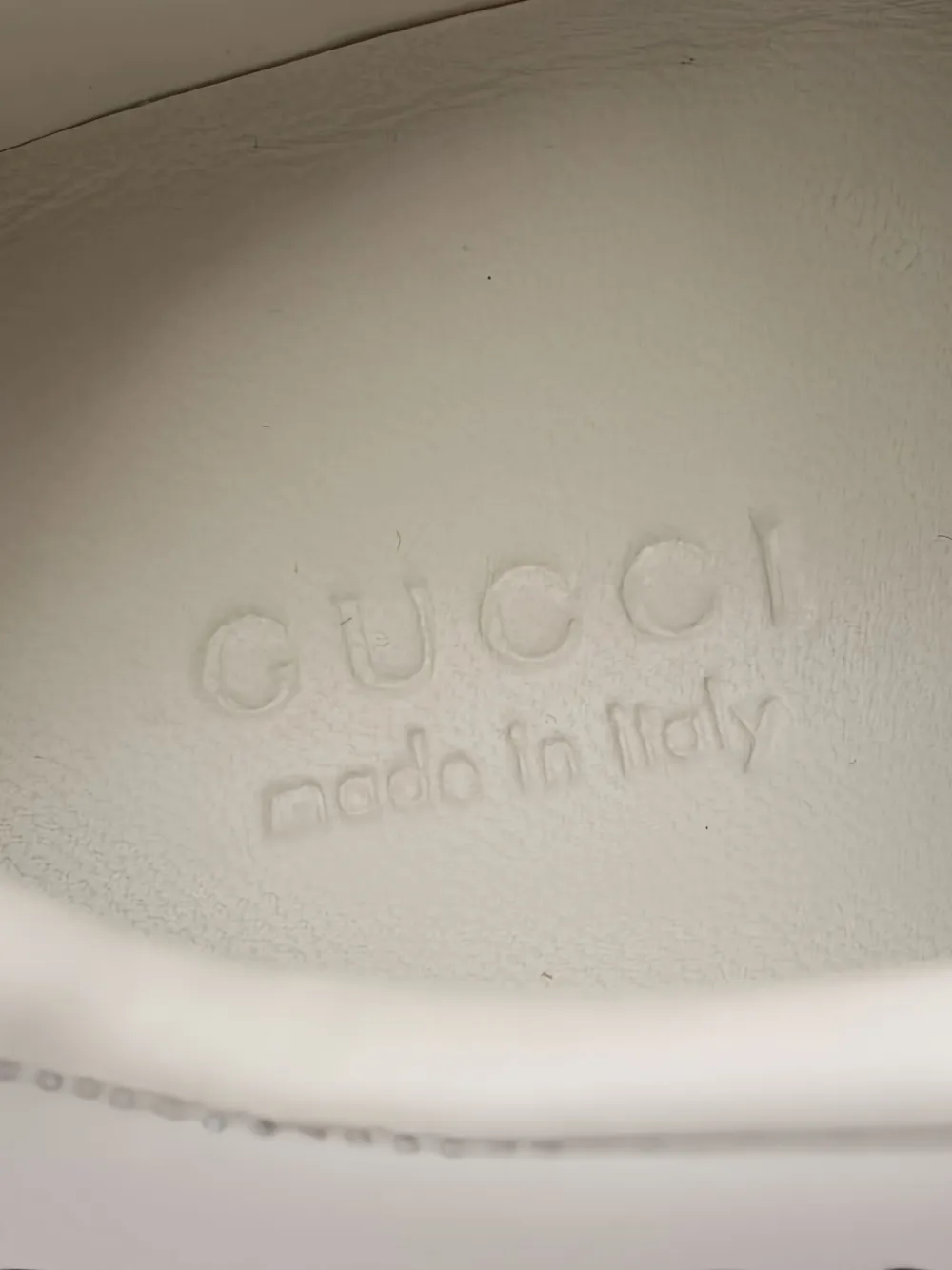 Pre-owned Gucci Re-web Leather Panelled Sneakers In White