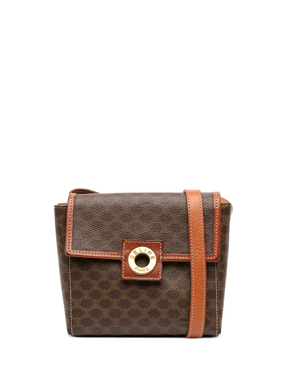 Céline Pre-Owned 2010 Macadam Coated Canvas crossbody bag - ブラウン Céline Pre-Owned 2010 Macadam Coated Canvas crossbody bag - ブラウン