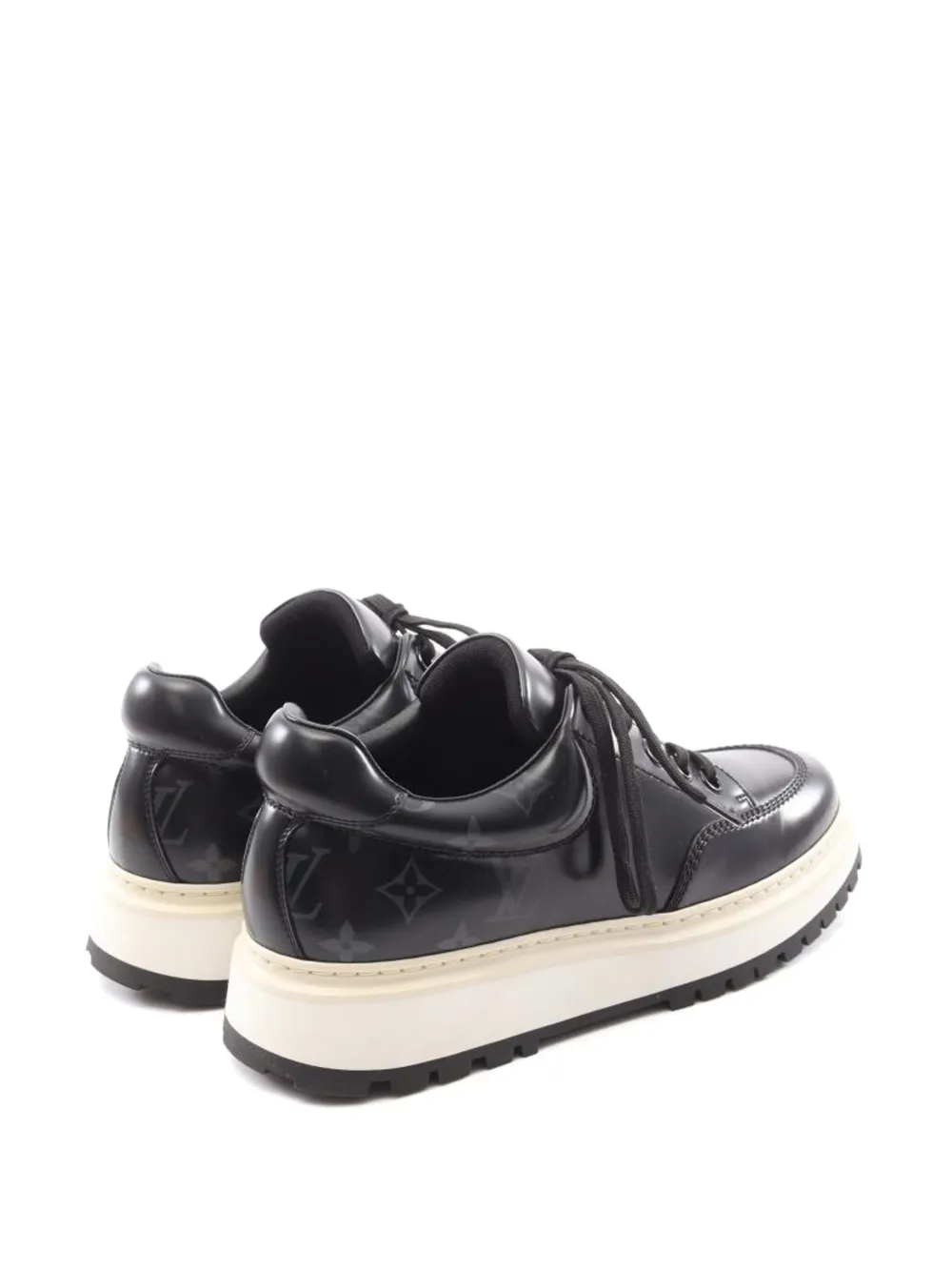 Louis Vuitton Pre-Owned monogram-pattern leather sneakers | Image 2