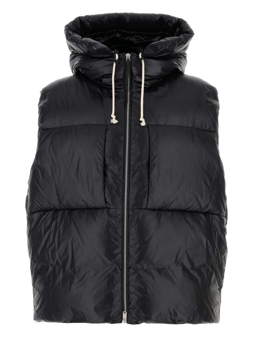 Jil Sander drawstring-hood gilet | Black | Image 1